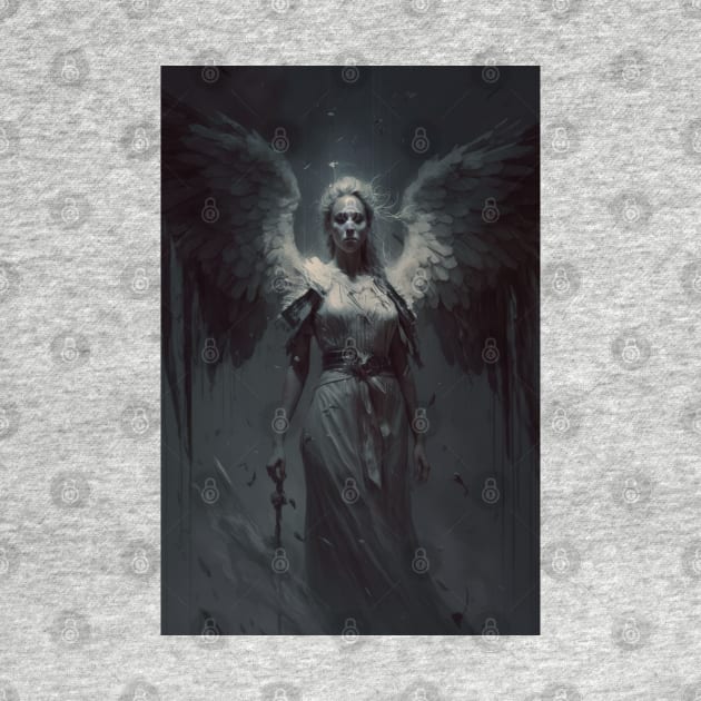 Female Winged Angel, Generative AI by kaileena-ai